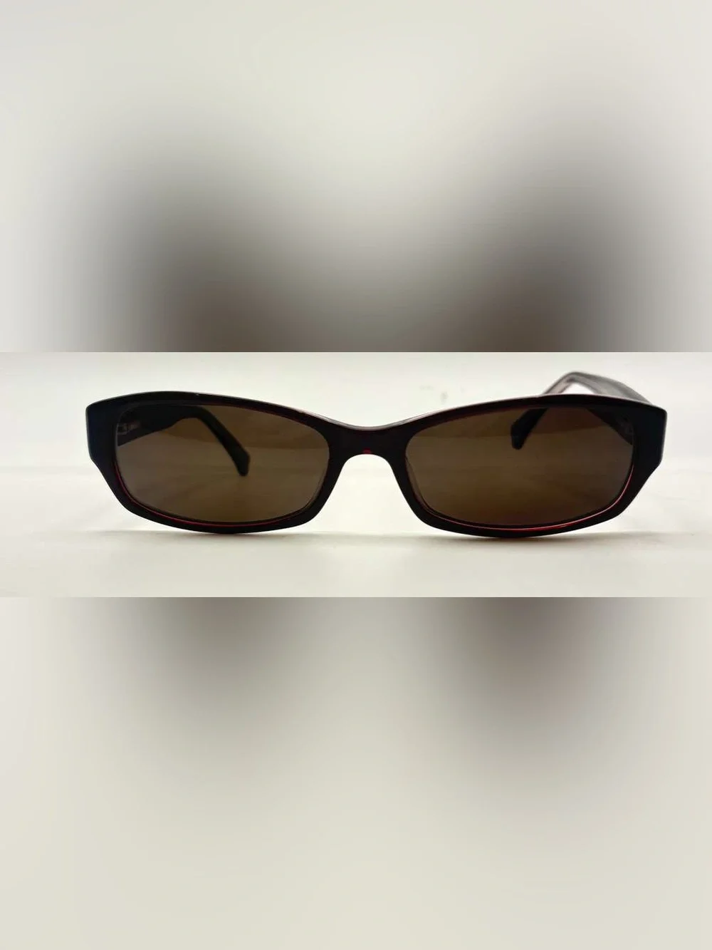 Burgundy Oval Sunglasses Frames Only